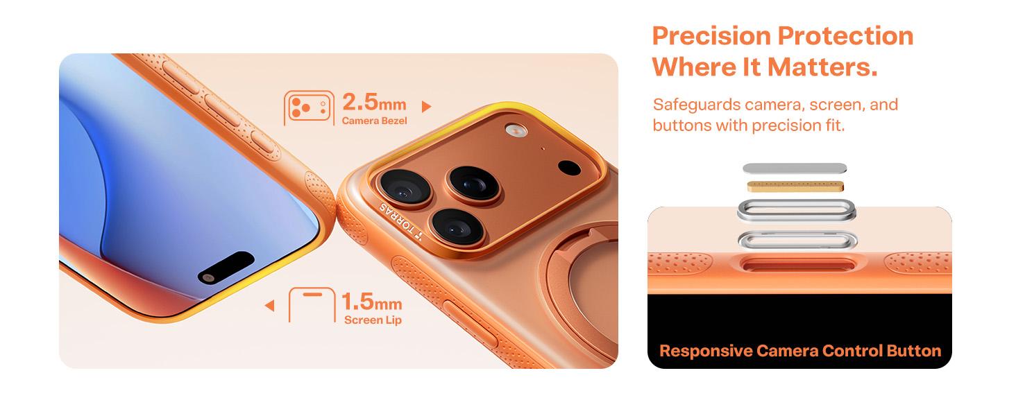 TORRAS OStand Fitness 360° Rotating Magnetic Stand for iPhone 17/16/15 Pro Max Case, [MagSafe Compatible] [Military-Grade Protection][Enhanced Grip & Slim]