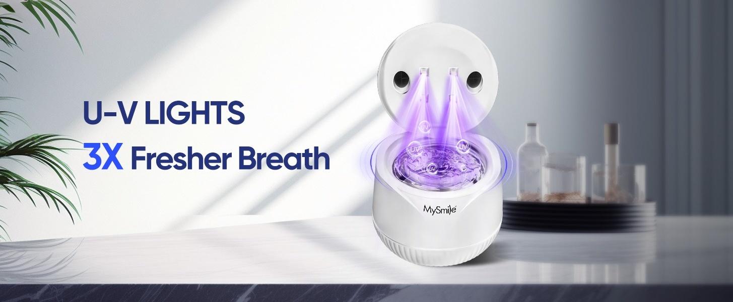 MySmile Ultrasonic Retainer Cleaner Machine - 45kHz Deep Cleaning for Aligners, Dentures, Night Guards & Jewelry