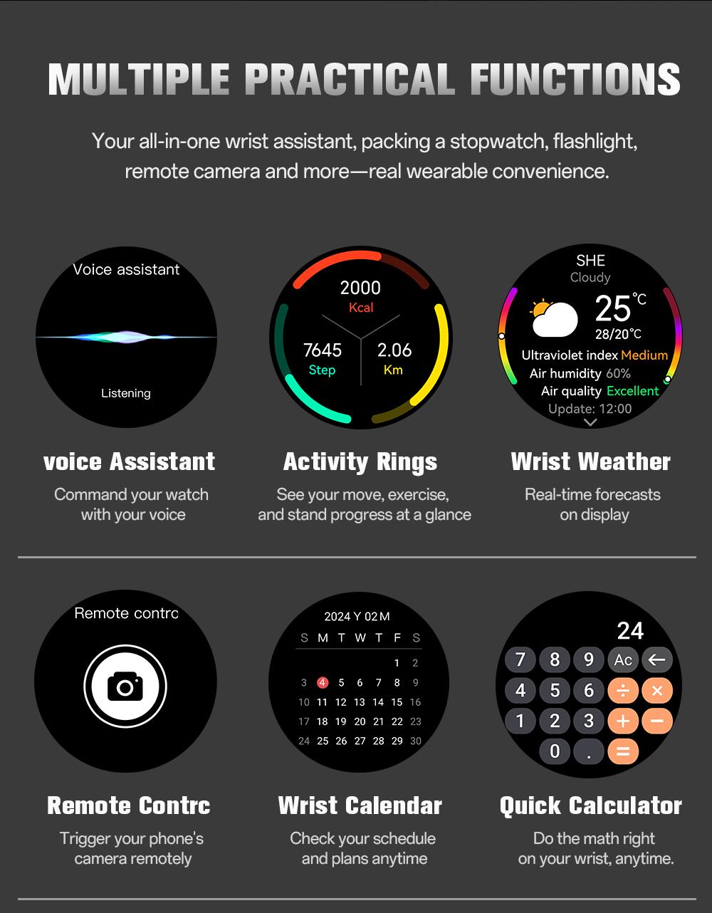 Aolon GT6 Pro Spring rugged outdoor smartwatch with 1.51" AMOLED display, LED flashlight & precision compass. Bluetooth calling, heart rate & fitness tracking, 5-button control, 500mAh battery up to 60 days, 1ATM & IP68 water-resistant. Aolon GT6 Pro Spring rugged outdoor smartwatch with 1.51" AMOLED display, LED flashlight & precision compass. Bluetooth calling, heart rate & fitness tracking, 5-button control, 500mAh battery up to 60 days, 1ATM & IP68 water-resistant.