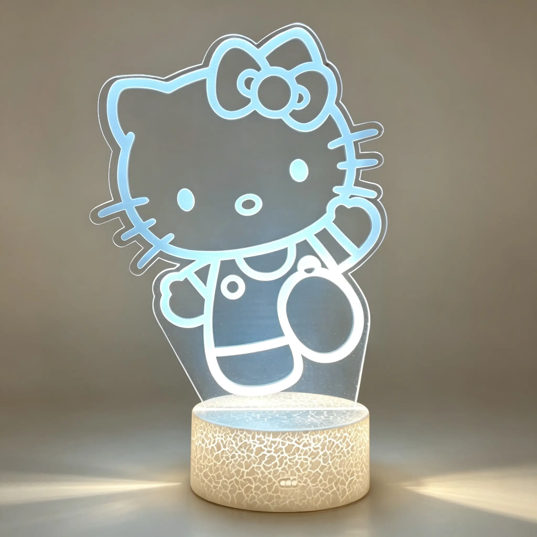 Sanrio Hello Kitty Led Light Sign, Dimmable Mood Decor Light, Universal Decor Accessory, Thoughtful Present For Sanrio Lovers For Various Occasions