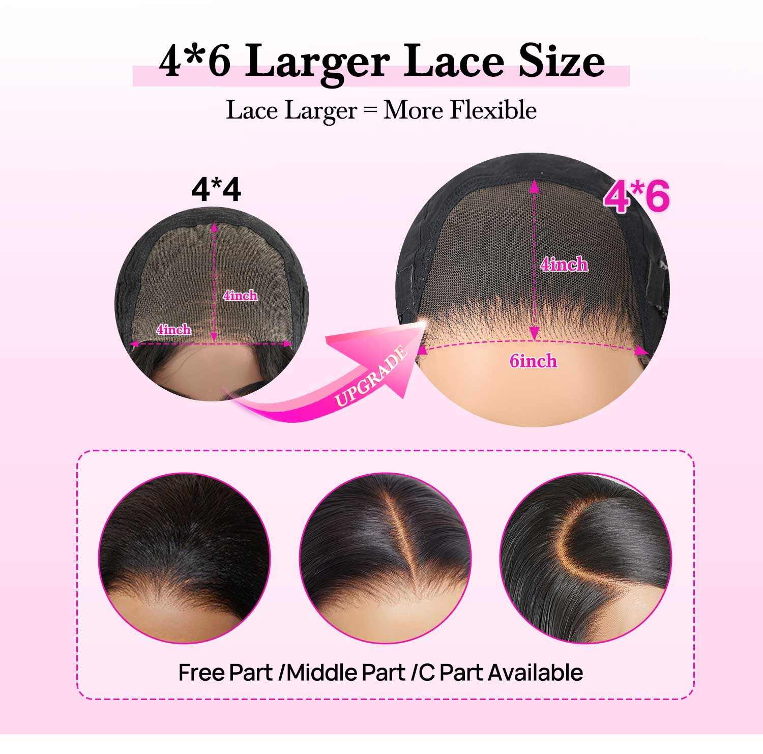 Vshow Blonde Body Wave Hair Wear Go Glueless Human Hair Wigs 4x6 Pre-cut HD Lace Wigs For Women