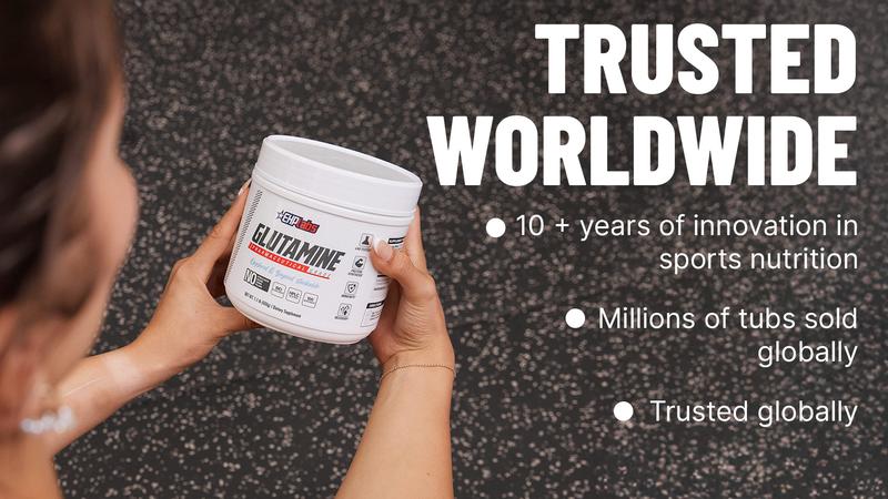 EHPlabs Glutamine Amino Acid 500g Unflavoured | Recovery Support Supplement Health Gut Support Healthcare Muscle Edible Fitness Dietary  | New Year New Me