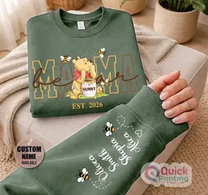 [SALE UP TO 43%] Custom Mama T-Shirt, Personalized Mum Sweatshirt with Names 2026, Name on Sleeve Tee