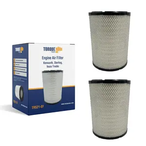 TORQUE Engine Air Filter Compatible with Select Sterling Chevy Ford GMC John Deere Kenworth Replaces 46664 RS3548 AF25354 LAF3930 6664 88664 AF25359 CA8466 12471801 546664 TR521 2 PCS