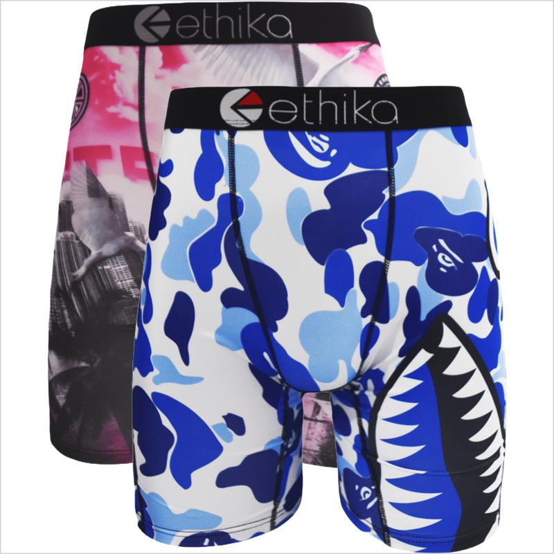 2pcs /3pcs Men's Sports Underwear Breathable Moisture-Wicking Sports Underwear Printed Mid-Length Fitness Men's Underwear Available in Various Colors and Sizes S-XXXL