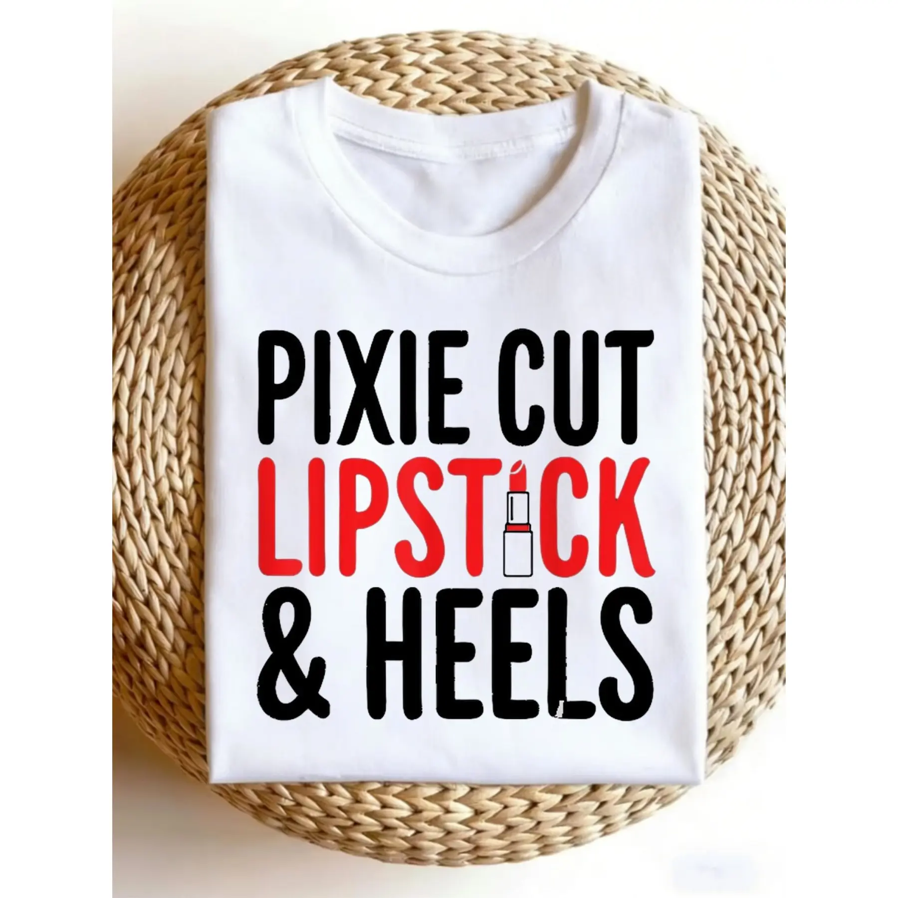 Women'S Funny Vintage Graphic T-Shirt Pixie Cut Li unisex soft cotton short sleeve t shirt, vintage graphic casual tee for men women teens, perfect birthday holiday gift for camping travel gym daily street  wear