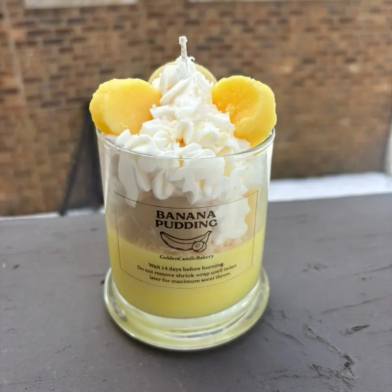 Banana pudding candle