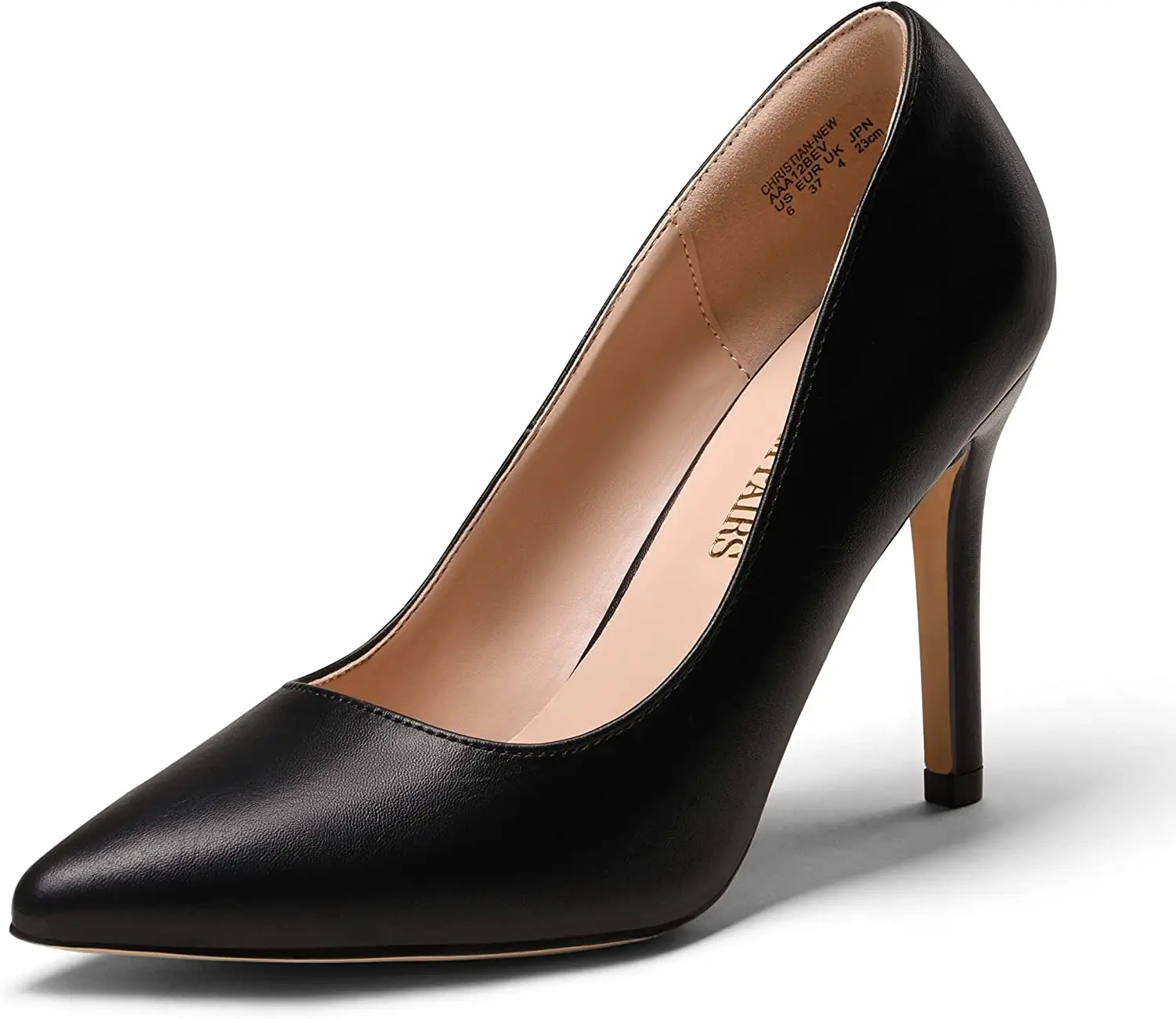 DREAM PAIRS Women's Wide Width Stiletto Pointed Toe High Heels - Elegant Stylish Formal Pointed Toe Pumps, Classy Footwear for Glamorous Occasions,shoes for back to school,back to school shoes