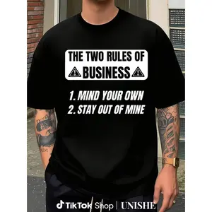 Funny Business Quote Shirt – Sarcastic Two Rules Saying