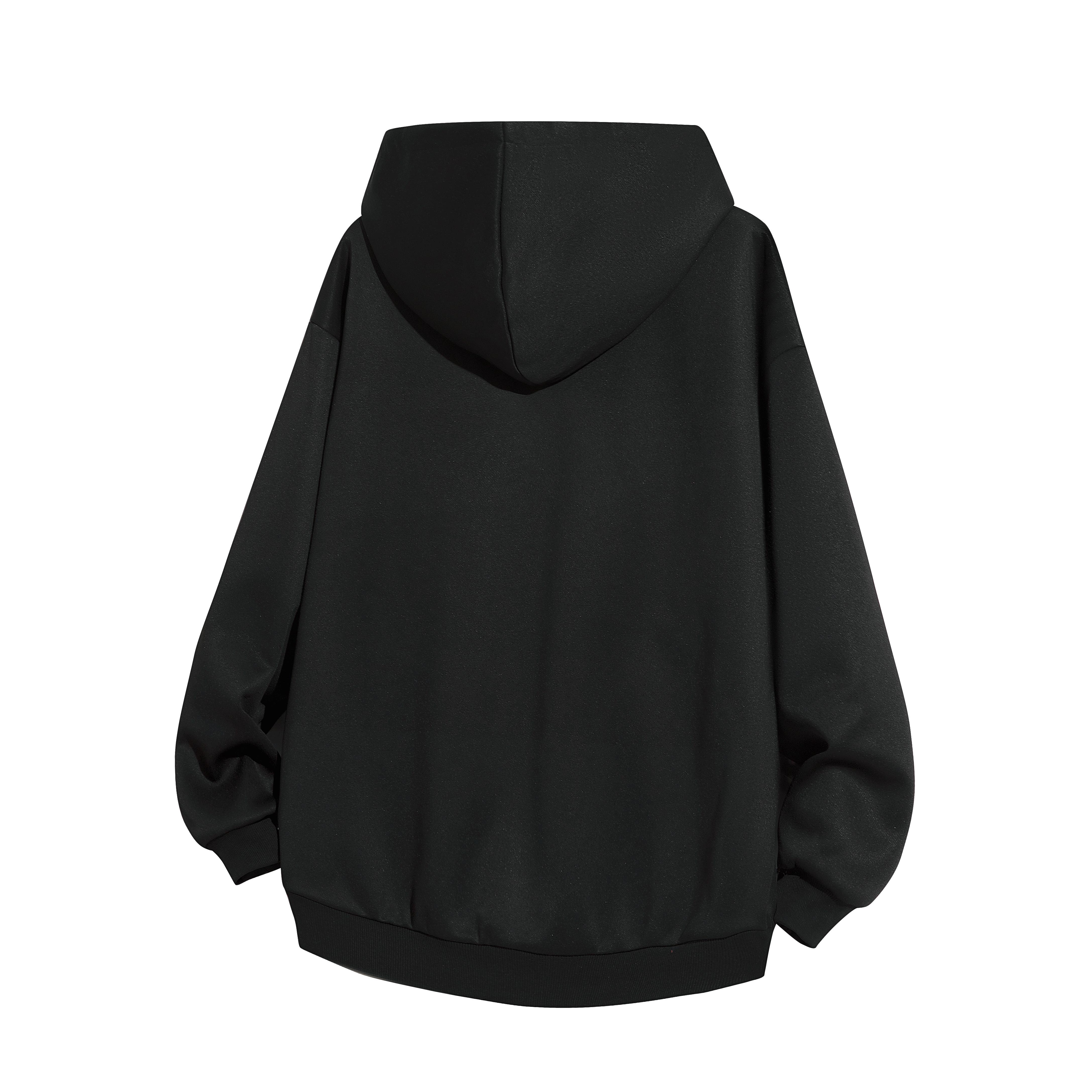 Men's Fleece Pullover Jacket Drawstring Design Solid Color Casual Street Campus Style Hooded Plaid Hem#SummerVibes