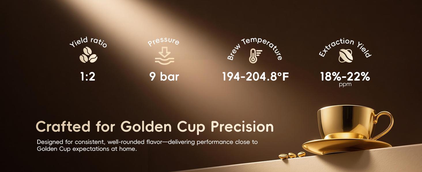 ecozy  4-in-1 Espresso Machine, Drip Coffee, Cold Brew and Over lce Machine with Touch Screen, Milk Frother Steam Wand, Stainless Steel, Coffee Maker for Cappuccinos, Lattes, Americanos