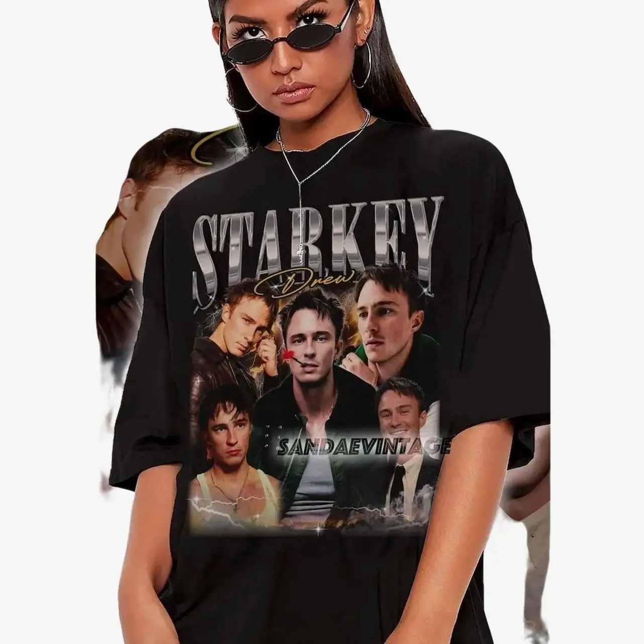 Limited Drew Starkey Shirt for Unisex Man And Woman 90s