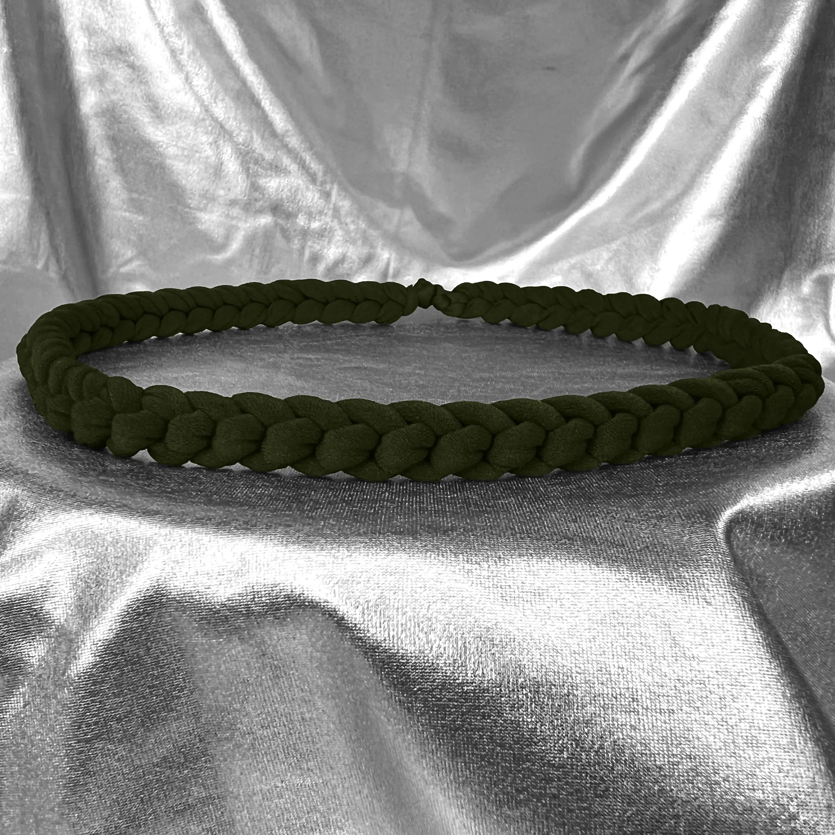 Men's Hair Ties Jumbo Size 2-Pack Olive Super Stretchy for Locs and Braided Hair Soft & Strong Made in the USA