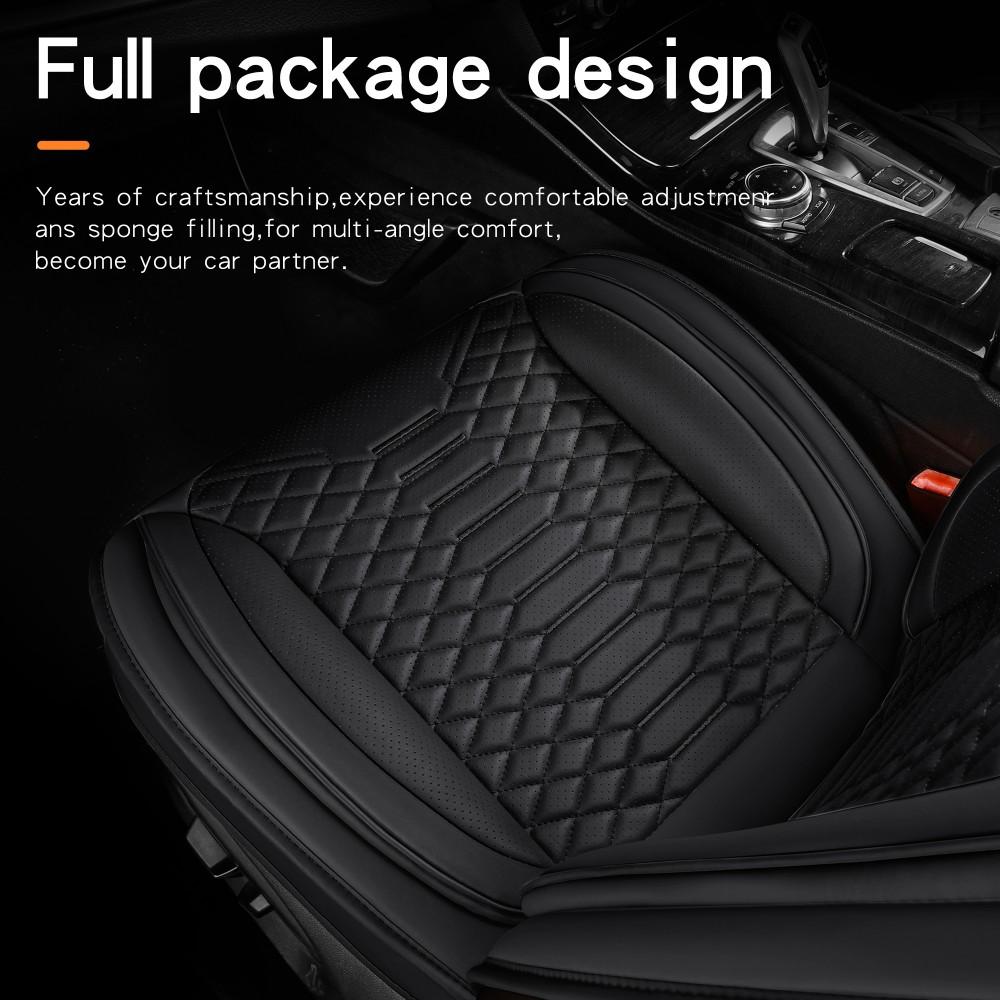 For Chevrolet Silverado GMC Sierra 1500/2500 HD/3500 HD Pickup Truck 2007-2025 Car Seat Covers, Soft Touch Premium Napa PU Leather Full Set Front Rear Seat Cushion Full Surround Design with Storage Bag, Breathable Non-Slip Waterproof Protector Pad Mat