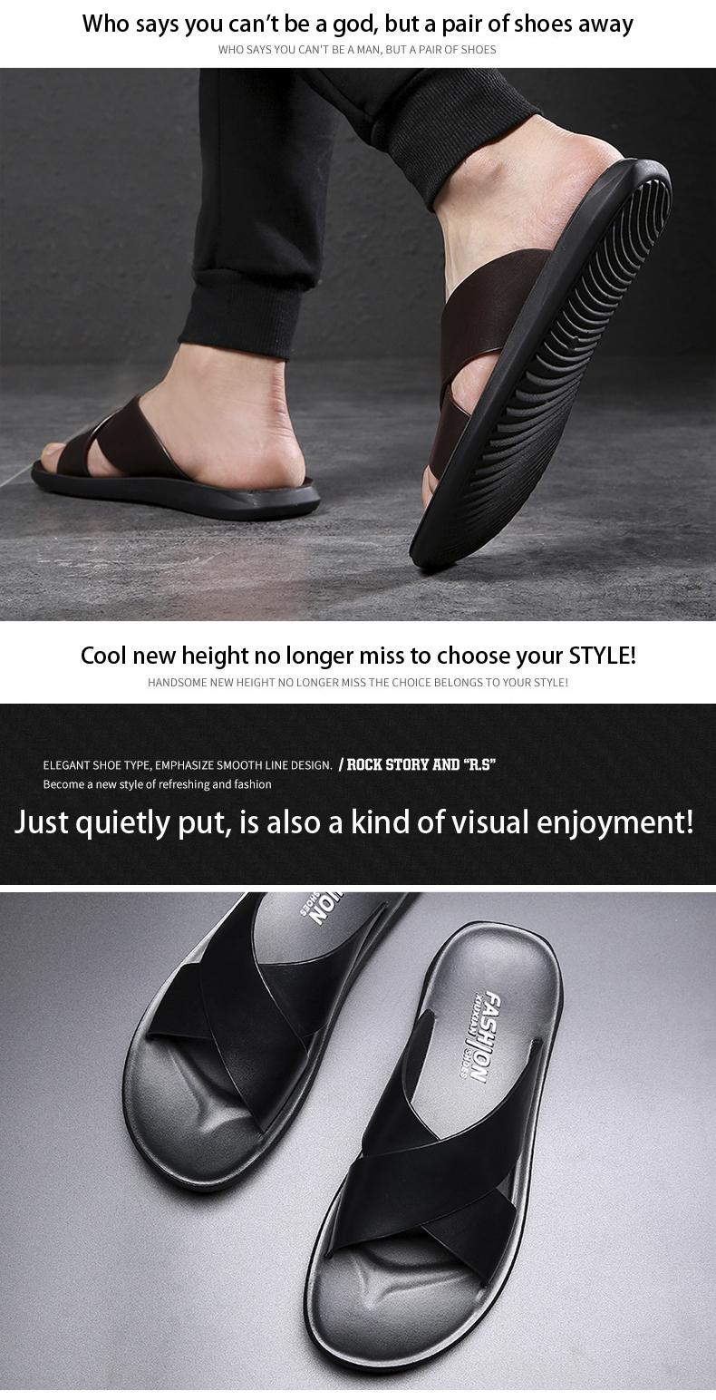 Men’s Slippers 2026 Summer Casual Beach Sandals, Outdoor Footwear with Comfortable Walking Shoes, Flipflops and Slides for Men and Boys, Ideal for Walking, Active Lifestyle, Parent & Child Footwear in Black