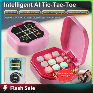 Viral Electronic Tic-Tac-Toe Game, 9-in-1 Portable Handheld Puzzle Game, Smart Brain Teaser STEM Toy, Educational Travel Game for Kids Teens Adults, Fun Tabletop Fidget Toy, Perfect Birthday Gift for Boys Girls Family LED