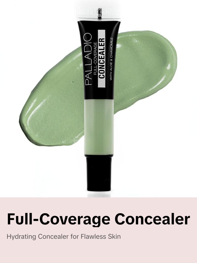 Palladio Full-Coverage Concealer - Lightweight, Hydrating Formula for Even Skin Tone, Suitable for Foundation, Makeup, and More