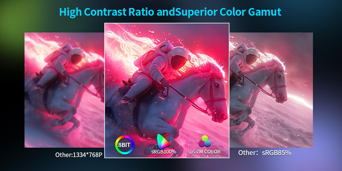 27 Inch WQHD 120Hz Gaming Monitor Flat Display – 2560×1440,HDMI & DP Inputs, VESA Wall-Mount, G-Sync, Wide Color Gamut for Immersive Gameplay