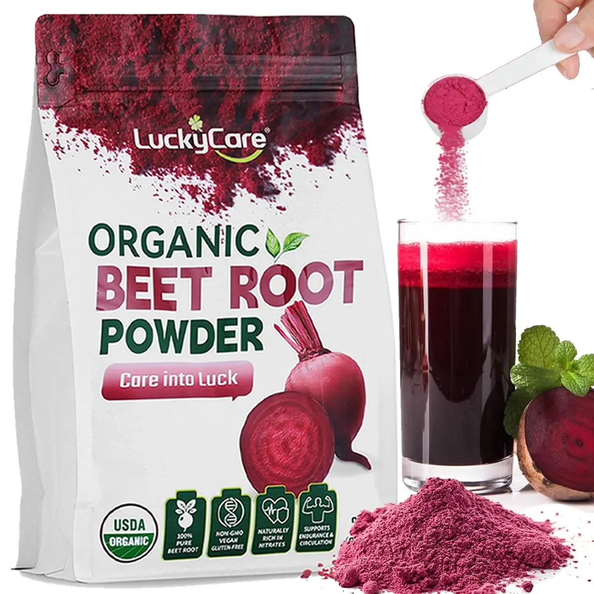 Original Beet Root Powder | Non-GMO Beetroot Superfood | Vegan & Gluten Free | Natural Nitric Oxide Supplement | Supports Pre Workout Energy | 32oz Organic