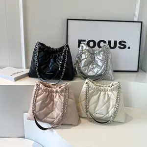 Harper Lane Women’s Quilted Chain Shoulder Bag Casual Office Style