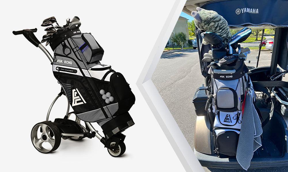 Ask Echo T-LOCK 3.0 14 Way Organizer Golf Quiet Cart Bag