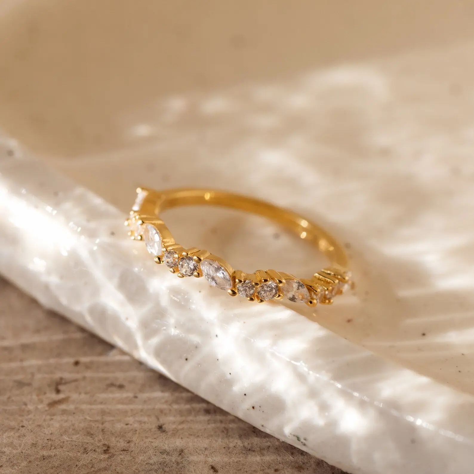 Verity Diamond Ring by Caitlyn Minimalist
