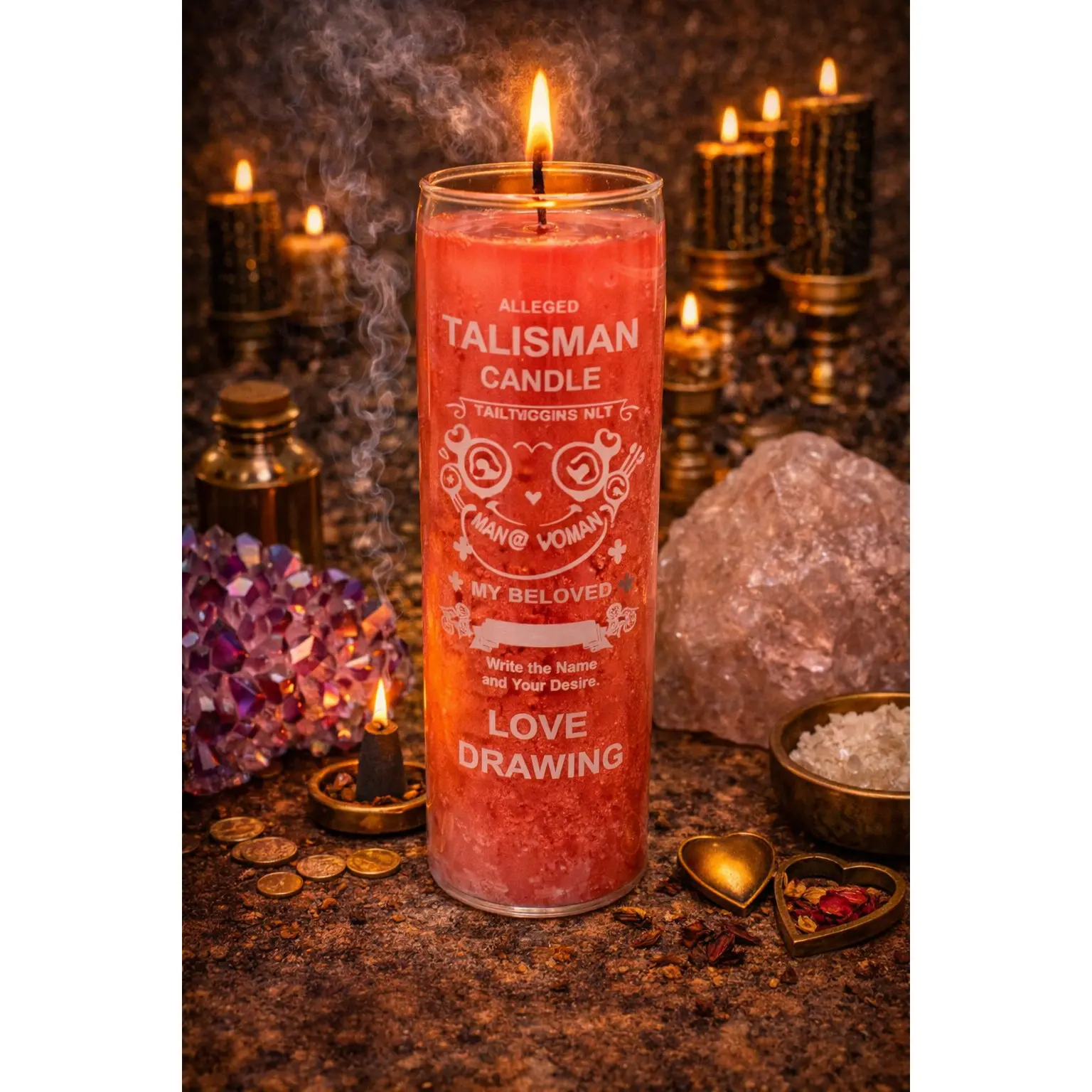 Love Drawing Candle
