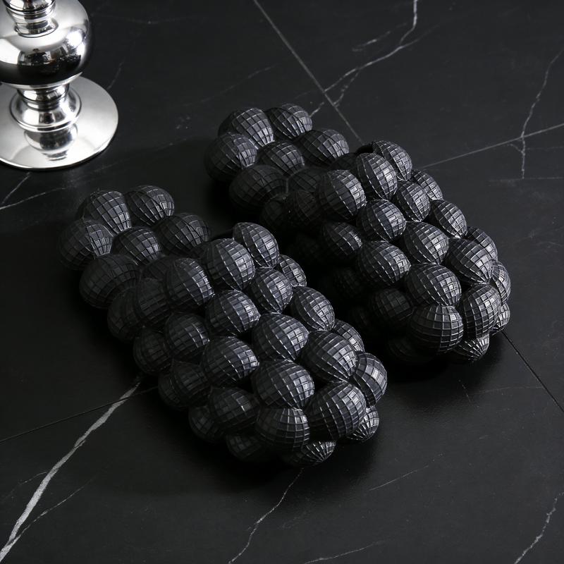 Lumubby Unisex Bubble Slide Summer "Poop Feeling" Grape Slippers Trendy EVA Anti Slip Home Massage Foot Soles for Bathing in the Shower Unisex Orange 3D Bubble Look Cloud like Comfort Footwear Women Shoe Soft