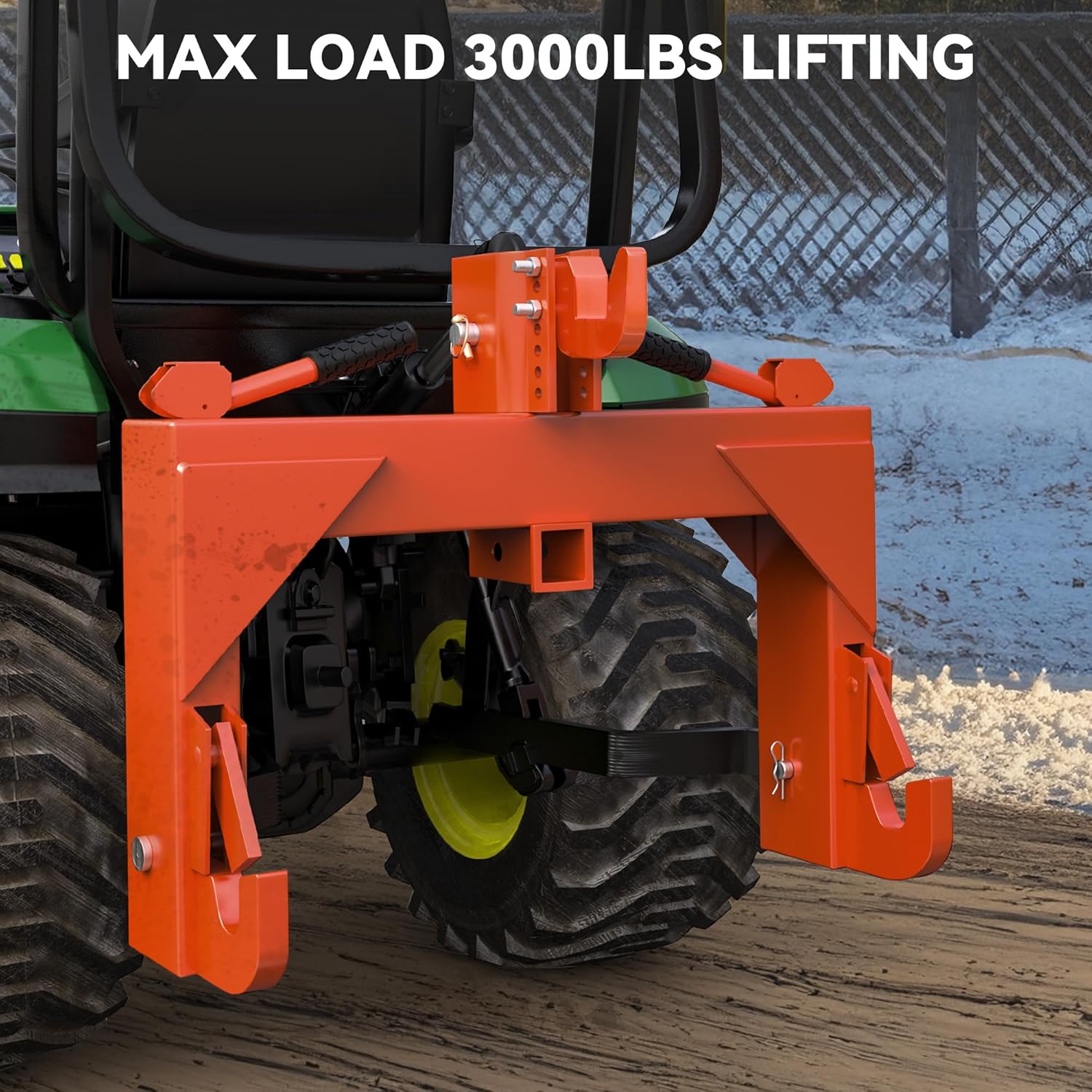 YITAMOTOR 3 Point Quick Hitch Attachment for Category 1 Tractors, 3000LBS Heavy Duty 3 Pt Tractor Hitch with 2" Receiver, Adjustable 5 Level Bolt for Farm & Ranch Equipment fathersdaygift YITAMOTOR 3 Point Quick Hitch Attachment for Category 1 Tractors, 3000LBS Heavy Duty 3 Pt Tractor Hitch with 2" Receiver, Adjustable 5 Level Bolt for Farm & Ranch Equipment fathersdaygift