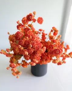 10" Artificial Ranunculus bundle in Bright Orange, Faux Fall Flowers, DIY Centerpiece |Florals |Wedding| Home Decorations | Gifts For Her