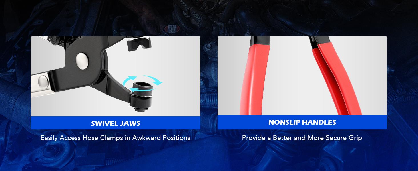 9PCS Hose Clamp Pliers, Long Reach Hose Clamp Tool Remover for Water Hose and Automotive Coolant Radiator Heater with Flexible Wire Long Reach Hose Clamp and Flat Band Pliers Multifunctional Pipe Clamp for Car Repair,Car accessories 9PCS Hose Clamp Pliers, Long Reach Hose Clamp Tool Remover for Water Hose and Automotive Coolant Radiator Heater with Flexible Wire Long Reach Hose Clamp and Flat Band Pliers Multifunctional Pipe Clamp for Car Repair,Car accessories