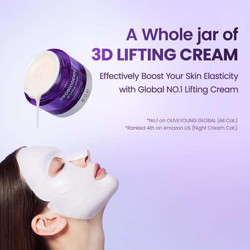 [BIOHEAL BOH Official] Probioderm 3D Lifting Cream Mask 6 Sheets | Firming & Sagging Skin | Smooth & Glowy Daily Facial Routine | Olive Young No.1 | Made in Korea