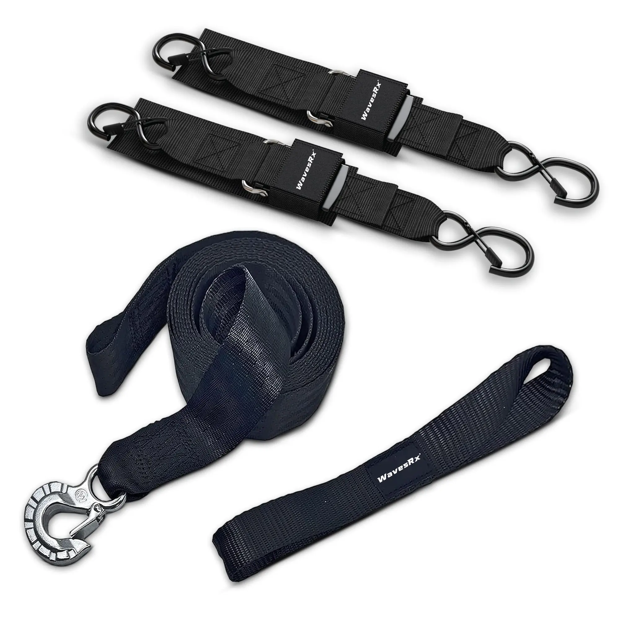 24" JET SKI STRAPS (2PK) + 2" X 12' WINCH STRAP