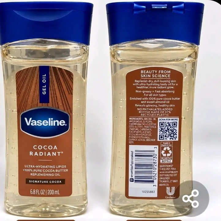 body oil vaseline
