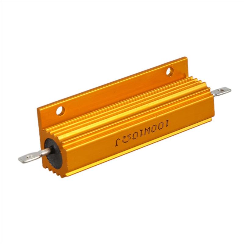 3X Gold Aluminum Clad Power Resistor Resistance 100W, 10 Ohm 10R