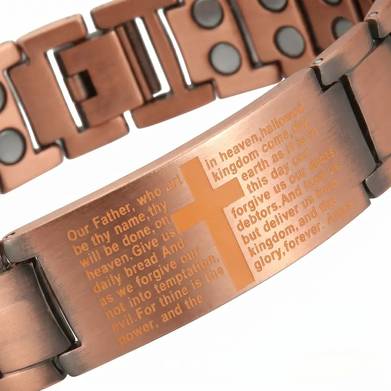 YLNWH Copper Magnetic Therapy Bracelet for Men & Women, 3X Ultra Strength Magnetic Bracelets, Copper with 3500 Gauss Neodymium Magnets, Eliminate Static Electricity, Magnetic Field Therapy Jewelry YLNWH Copper Magnetic Therapy Bracelet for Men & Women, 3X Ultra Strength Magnetic Bracelets, Copper with 3500 Gauss Neodymium Magnets, Eliminate Static Electricity, Magnetic Field Therapy Jewelry