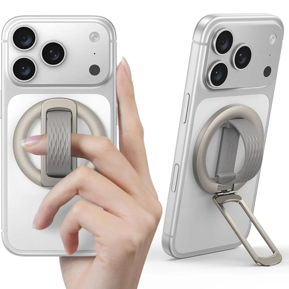 2026 New Release Silicone Smartphone Stand - Foldable Wristlet Grip Handle, Ultra-Compact Adjustable 360° Rotatable Cell Phone Mount, Travel-Ready Desktop Accessory, Accessories, Cell Phone Mounts