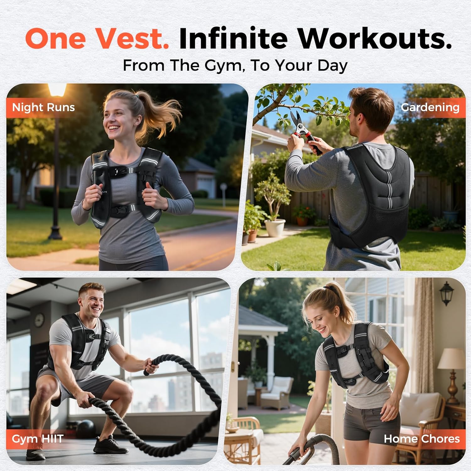 2026 FEIERDUN 3-IN-1 Weighted Vest Kit with Phone Holder & Water Pocket, 8lb/12lb/20lb Chest-friendly Vest for Running, Walking, Workout, Fitness, Cardio, Training & Strength Building #SpringStatements 2026 FEIERDUN 3-IN-1 Weighted Vest Kit with Phone Holder & Water Pocket, 8lb/12lb/20lb Chest-friendly Vest for Running, Walking, Workout, Fitness, Cardio, Training & Strength Building #SpringStatements