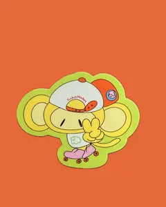Monkey Skating Sticker