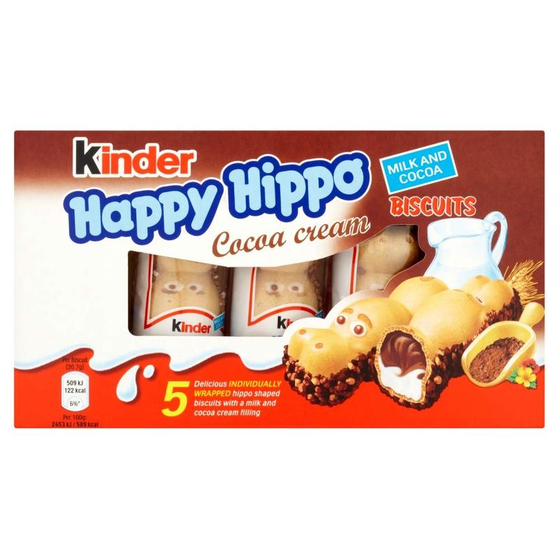 Ferrero Rocher Kinder Hippo-Cocoa Bars, 5 Count Chocolate Snack