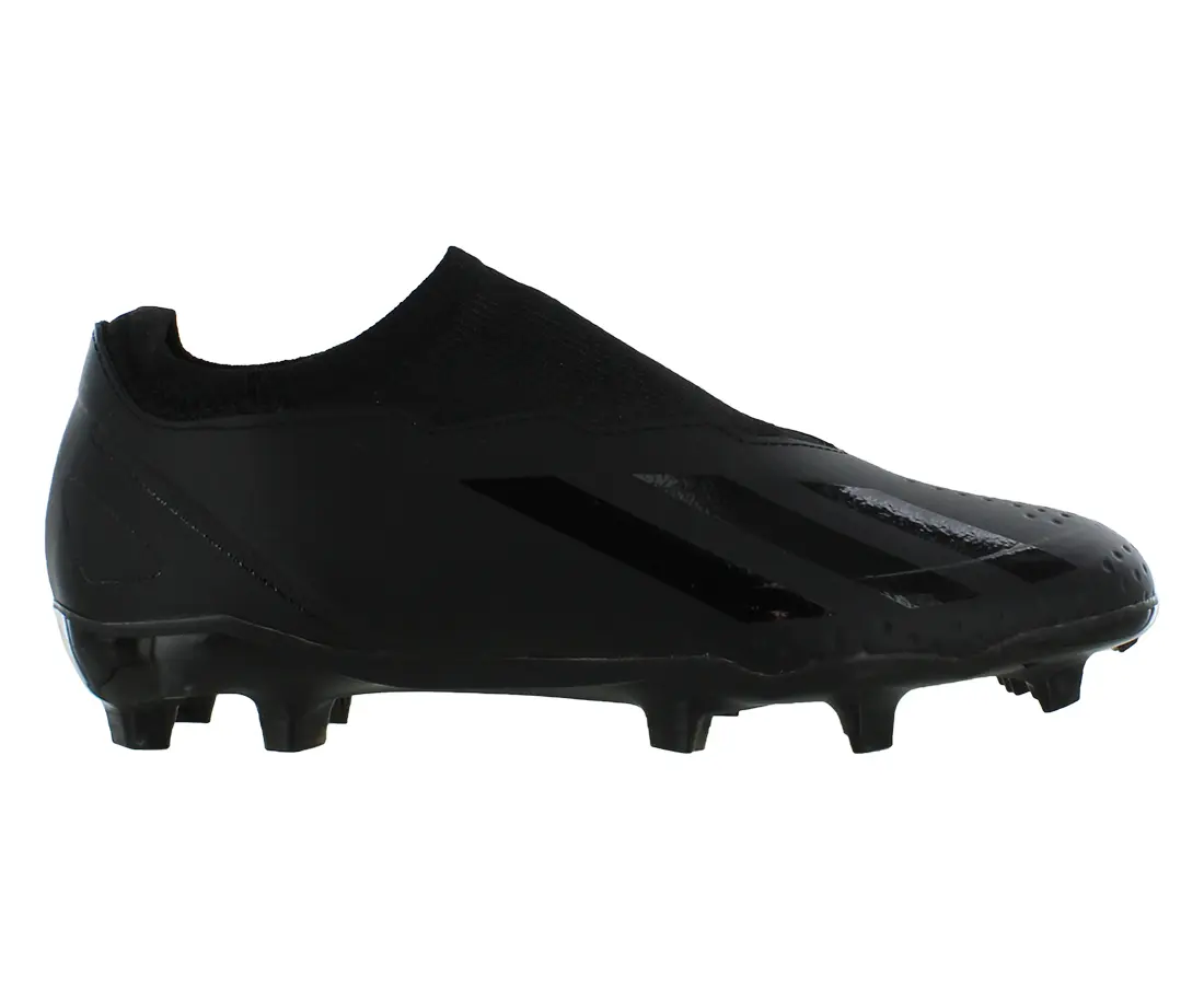Adidas X Crazyfast.3 Laceless FG Unisex Fit Solid Sports Sneakers for Outdoor Sports