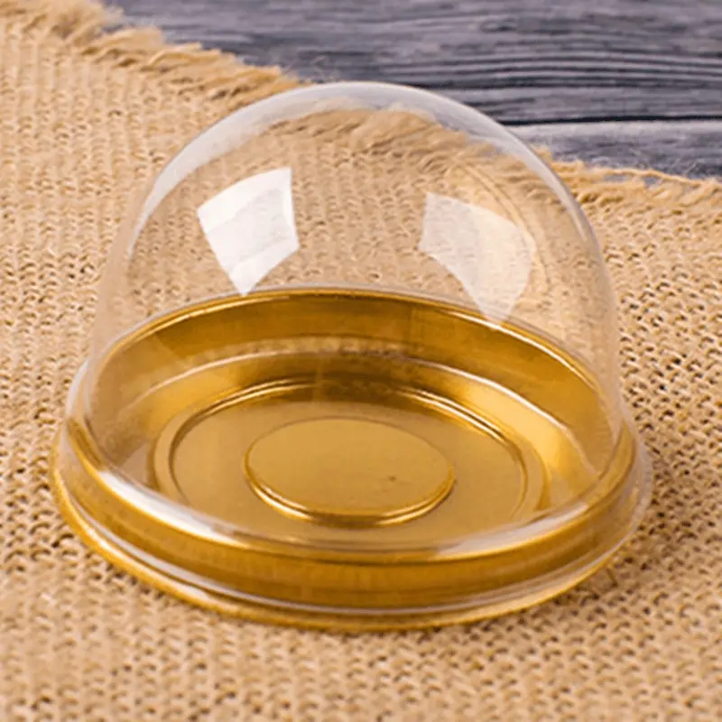 50 plastic round bubble mooncake boxes, mooncake racks, egg crispy packaging boxes, baked dessert packaging boxes