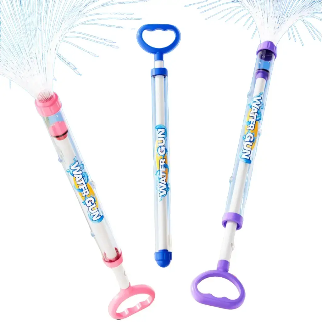 3 Unisex Kids' Summer Water Gun Firework Toys - Reusable, Powerful Squirt, Removable Valve, Long Range, Harmless, Camping Essentials, Outdoor Pool/Beach Party Supplies, Birthday Surprise Gifts, Plastic