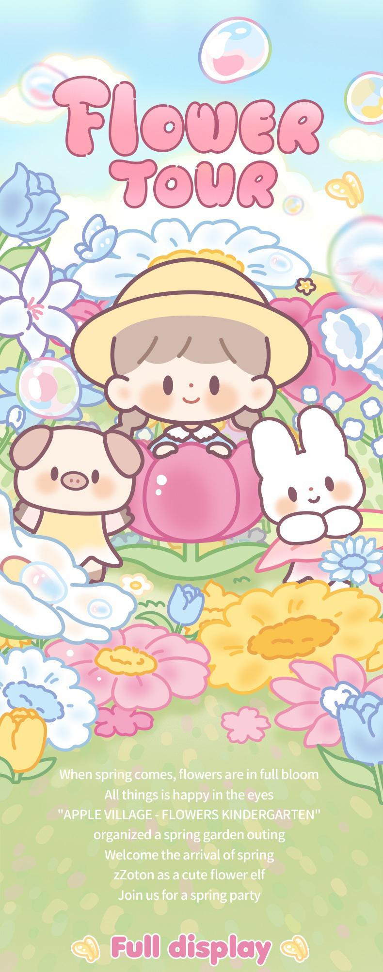 [FINDING UNICORN]  zZoton Garden Spring Tour Series Blind Box Cute Figures Desktop Ornament Collectible Toys Birthday Gifts