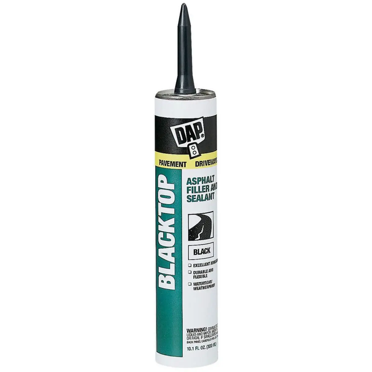 212 MAIN Blacktop Asphalt Filler Sealant 27065 (10.1 fl oz) - Asphalt-Based Building Supplies, Durable Flexible Textured Crack Repair, Low-Solvent Watertight Filler, Easy-to-Apply for Home Improvement Driveways, Parking Lots