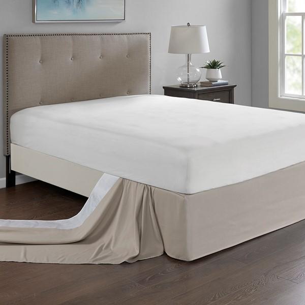 Simple Fit Wrap Around Adjustable Bedskirt, 6"W x 236"L + 26"D
