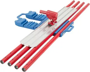 Magnesium Concrete Float Tool with Round End, Adjustable Handle Bracket - Ideal for Concrete Finishing & Cement Work, Large Floating Area, Premium Quality, Red-Coate