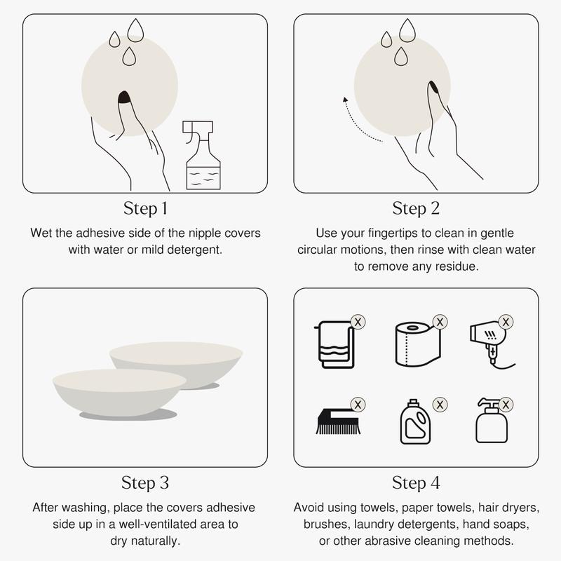 POPILUSH Silicone Nip Covers - Soft Pink Color, Ideal for Nail Polish Application, Includes Bowl