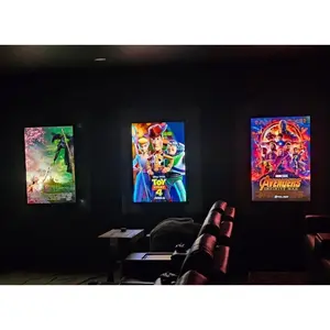 3-PACK Glowbox "World Famous" LED Poster Frames