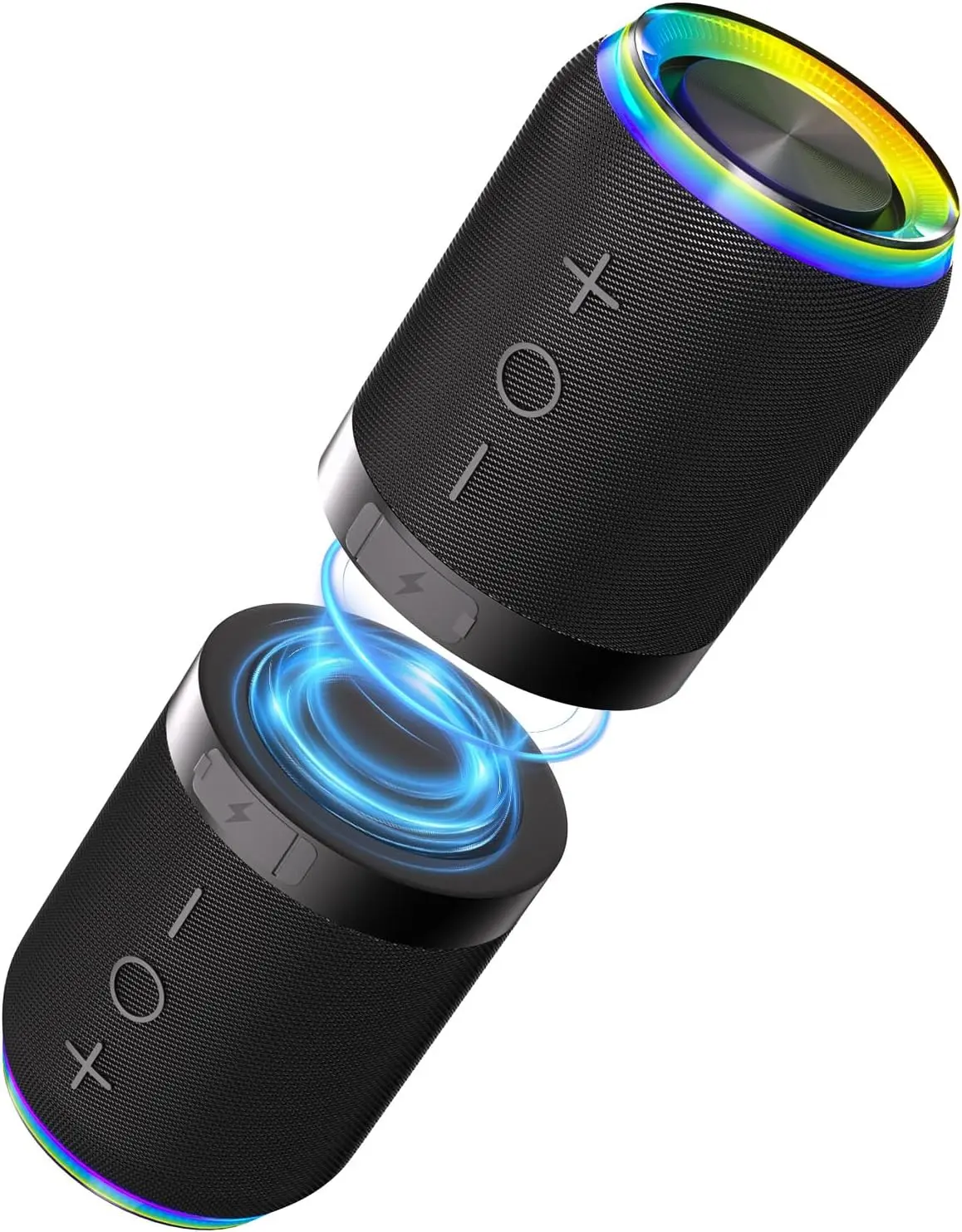 2-in-1 Magnetic Splittable Bluetooth Speaker, 20W Loud Sounds Speaker with V5.4 Bluetooth, Portable Waterproof Audio Sound System for Home, Outdoor Use, Speakers